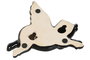 DKD Home Decor Escultura de Pared Cerdito Volador en Porcelana