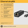 HP Adaptador USB-C a RJ45 G2 para Ethernet Cableado Rápido y Confiable