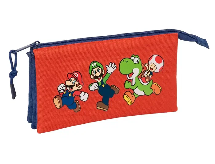 SAFTA Estuche Portatodo Triple Super Mario Mamma Mia