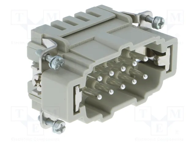 HARTING Han® ES Conector de plantilla de contacto macho 10+PE HARTING Han® ES Conector de plantilla de contacto macho 10+PE