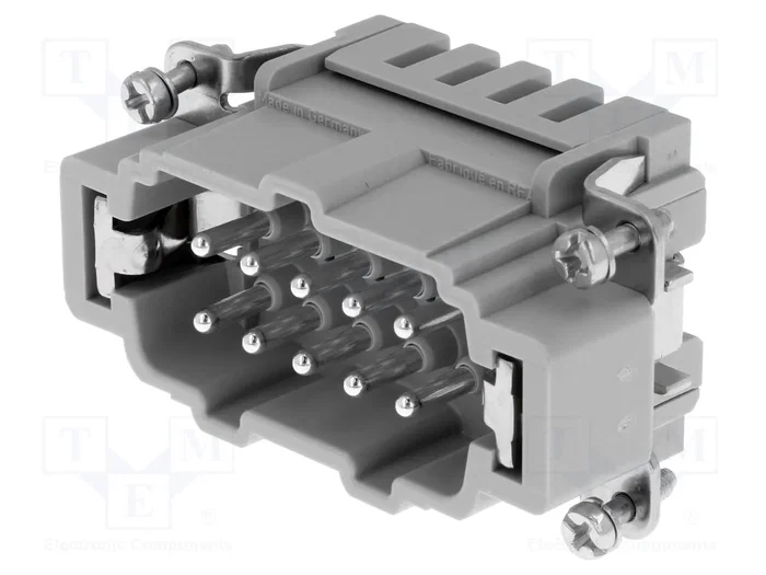 HARTING Han® ES Conector de plantilla de contacto macho 10+PE HARTING Han® ES Conector de plantilla de contacto macho 10+PE