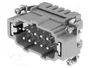HARTING Han® ES Conector de plantilla de contacto macho 10+PE