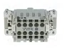 HARTING Han® ES Conector de plantilla de contacto macho 10+PE