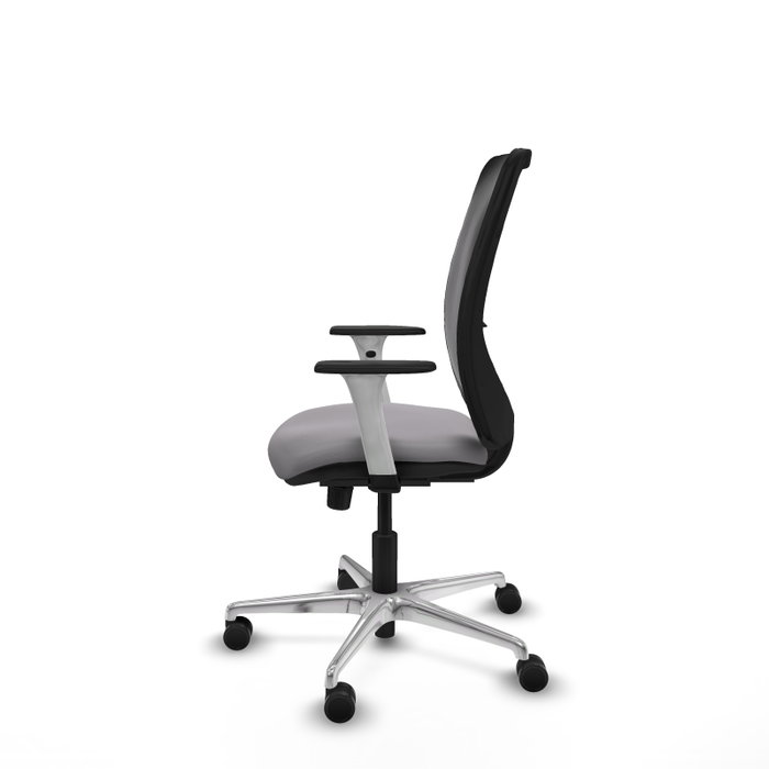 PIQUERAS Y CRESPO Silla de oficina Zulema Gris y Negro con mecanismo Sincro