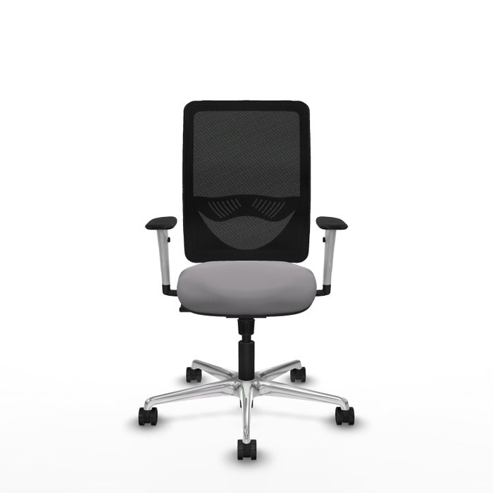 PIQUERAS Y CRESPO Silla de oficina Zulema Gris y Negro con mecanismo Sincro