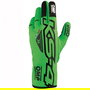 Omp OMPKB0-2750-A01-231-S Guantes Karting KS-4 Verdes Fluo y Negros Talla S con Piel de Ante y Agarre Mejorado