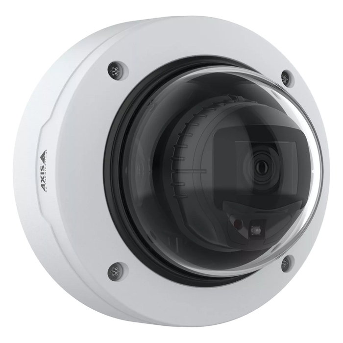 Axis Cámara de Seguridad IP Fija Domo P3277-LV 5MP, Interiores y Exteriores, Resistente IP54 IK10, Visión Nocturna 40m, 190° Panorámica, Seguimiento Automático, PoE