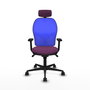 PIQUERAS Y CRESPO Silla de oficina Jorquera con mecanismo Sincro, Morado y Azul