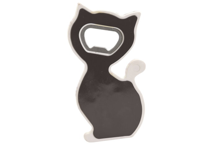 DKD Home Decor Imán Gato Azul Blanco Resina Metal 1 x 10 x 5.5 cm (72 Unidades)