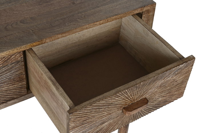 DKD Home Decor Consola Mango Natural Amintalla
