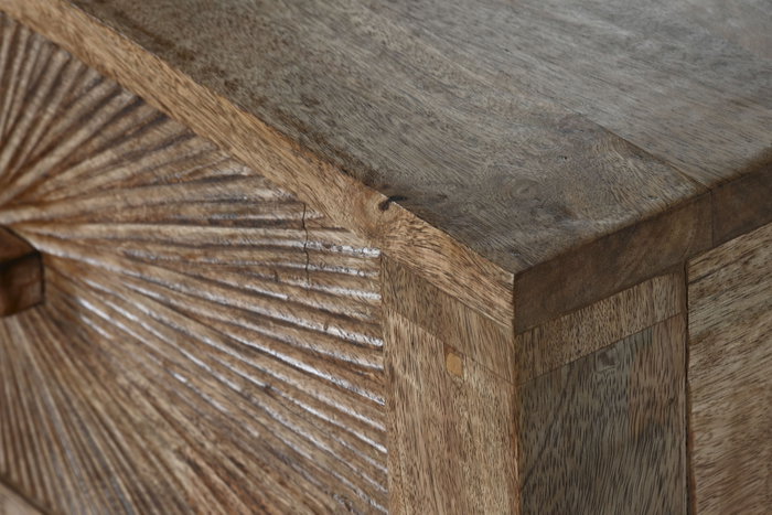 DKD Home Decor Consola Mango Natural Amintalla