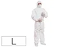 Deltaplus Traje de seguridad de polipropileno con capucha color blanco talla L