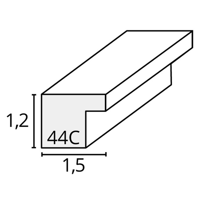 Deknudt S44CF1 Marco de madera blanco 30x40 cm
