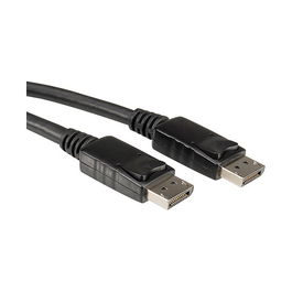 ROLINE DP.1M Cable DisplayPort Macho a Macho Negro 1 Metro