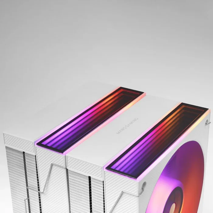 Mars Gaming MCPU-X26W Disipador de CPU Dual Tower ARGB Blanco