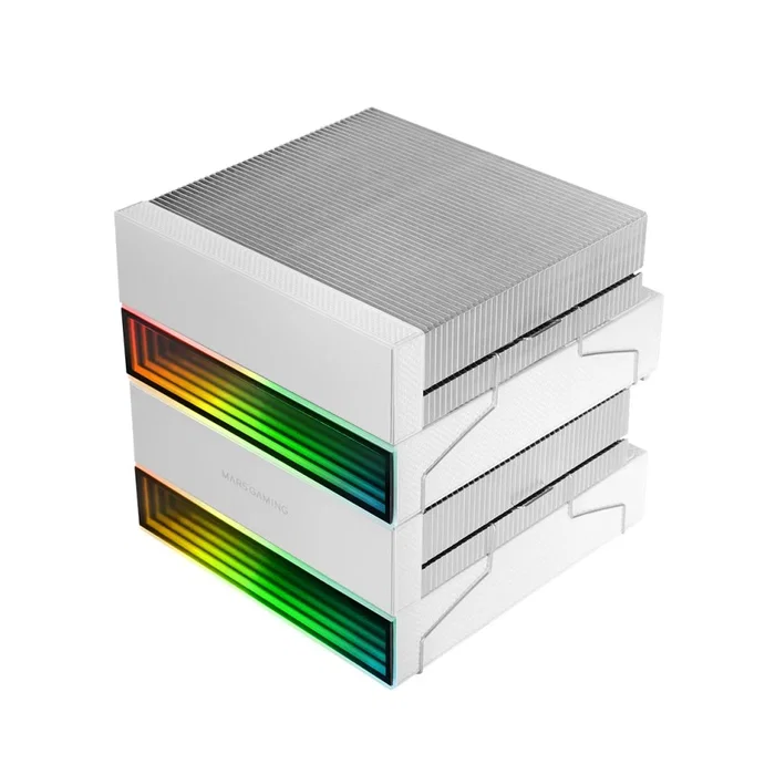 Mars Gaming MCPU-X26W Disipador de CPU Dual Tower ARGB Blanco