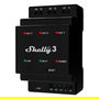 Shelly Pro 3 Relé Inteligente WLAN LAN 3x 16A 3 Canales 3 Fases Máx. 48A BT Montaje Carril DIN