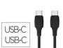 Q-connect Cable USB-C a USB-C PVC 2m Negro