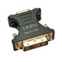Lindy 41199 Adaptador VGA Hembra a DVI-I Hembra Negro y Oro