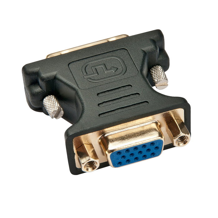 Lindy 41199 Adaptador VGA Hembra a DVI-I Hembra Negro y Oro Lindy 41199 Adaptador VGA Hembra a DVI-I Hembra Negro y Oro
