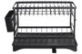 DKD Home Decor Escurreplatos de Metal y PP con Desagüe Negro
