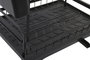 DKD Home Decor Escurreplatos de Metal y PP con Desagüe Negro