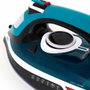 Jata Hogar Plancha de Vapor 2400 W con Suela Cerámica, Vapor Vertical, Golpe de Vapor 160 g, Azul y Blanca
