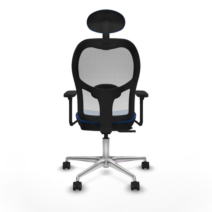 PIQUERAS Y CRESPO Silla de oficina Jorquera con mecanismo Sincro/Traslack Azul y Blanco PIQUERAS Y CRESPO Silla de oficina Jorquera con mecanismo Sincro/Traslack Azul y Blanco