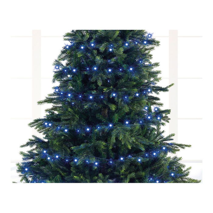 Guirnalda LED Compact 750 Luces Parpadeante Blanco, Azul, Turquesa Cable Verde 21m