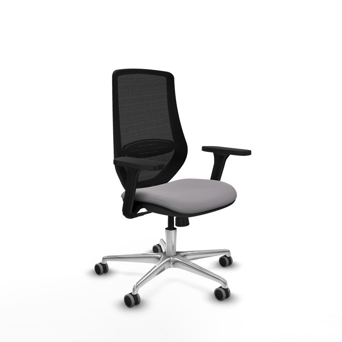 PIQUERAS Y CRESPO Silla de oficina Mardos con mecanismo Sincro, Gris y Negro PIQUERAS Y CRESPO Silla de oficina Mardos con mecanismo Sincro, Gris y Negro