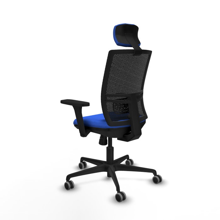 PIQUERAS Y CRESPO Silla de oficina Yunquera con mecanismo Sincro, Azul y Negro PIQUERAS Y CRESPO Silla de oficina Yunquera con mecanismo Sincro, Azul y Negro