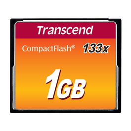 Transcend Tarjeta de Memoria CompactFlash 1GB MLC 133x 50MB/s Lectura 20MB/s Escritura