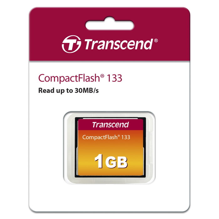 Transcend Tarjeta Compact Flash 1GB 133x
