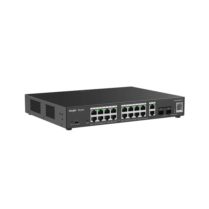 Ruijie Networks RG-ES220GS-P Switch Gestionado L2 Gigabit Ethernet PoE Negro