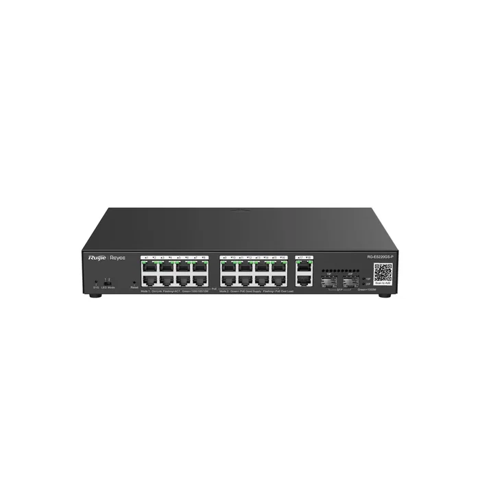 Ruijie Networks RG-ES220GS-P Switch Gestionado L2 Gigabit Ethernet PoE Negro