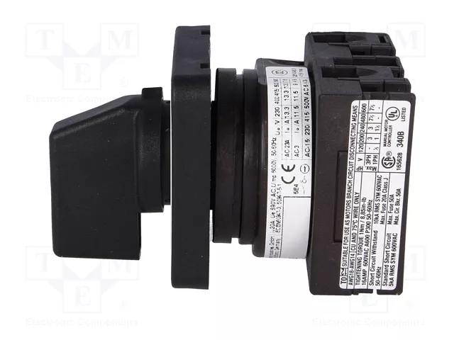 EATON ELECTRIC Interruptor de leva 20A 0-1 de 2 posiciones EATON ELECTRIC Interruptor de leva 20A 0-1 de 2 posiciones