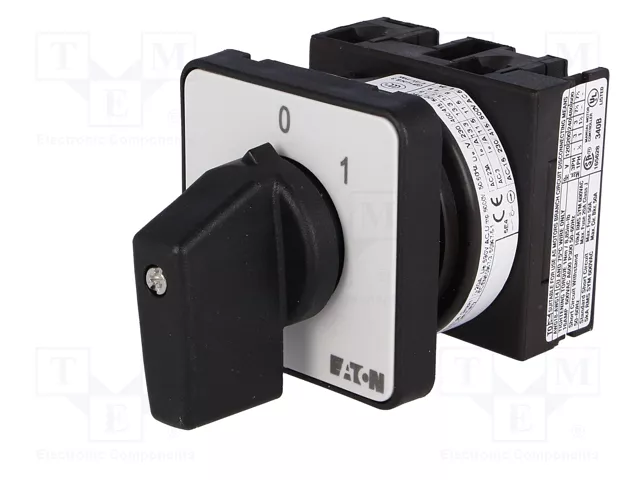 EATON ELECTRIC Interruptor de leva 20A 0-1 de 2 posiciones EATON ELECTRIC Interruptor de leva 20A 0-1 de 2 posiciones