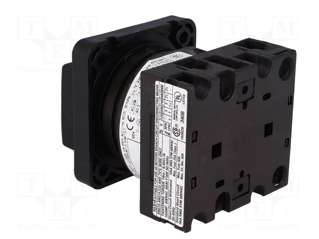EATON ELECTRIC Interruptor de leva 20A 0-1 de 2 posiciones EATON ELECTRIC Interruptor de leva 20A 0-1 de 2 posiciones