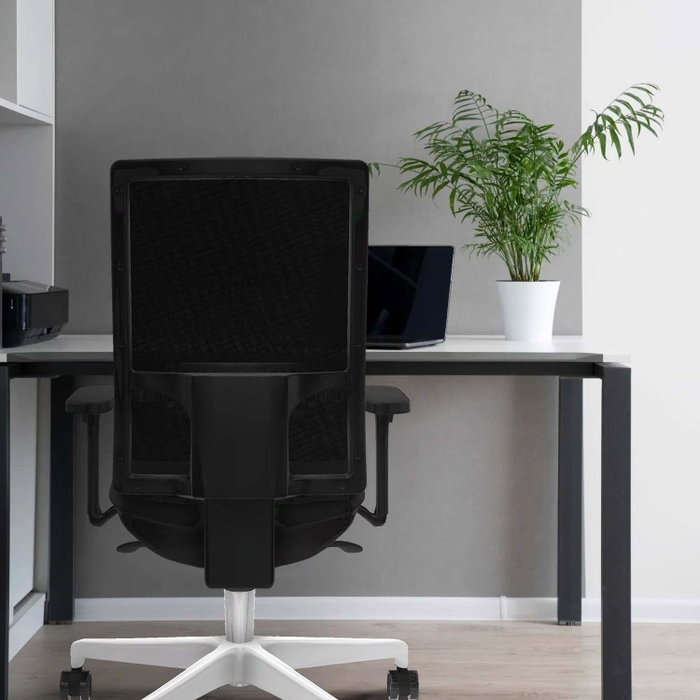 PIQUERAS Y CRESPO Silla de oficina Horna con mecanismo Sincro, Negro/Blanco PIQUERAS Y CRESPO Silla de oficina Horna con mecanismo Sincro, Negro/Blanco