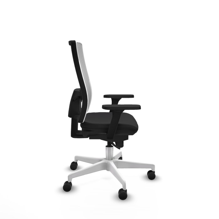PIQUERAS Y CRESPO Silla de oficina Horna con mecanismo Sincro, Negro/Blanco PIQUERAS Y CRESPO Silla de oficina Horna con mecanismo Sincro, Negro/Blanco