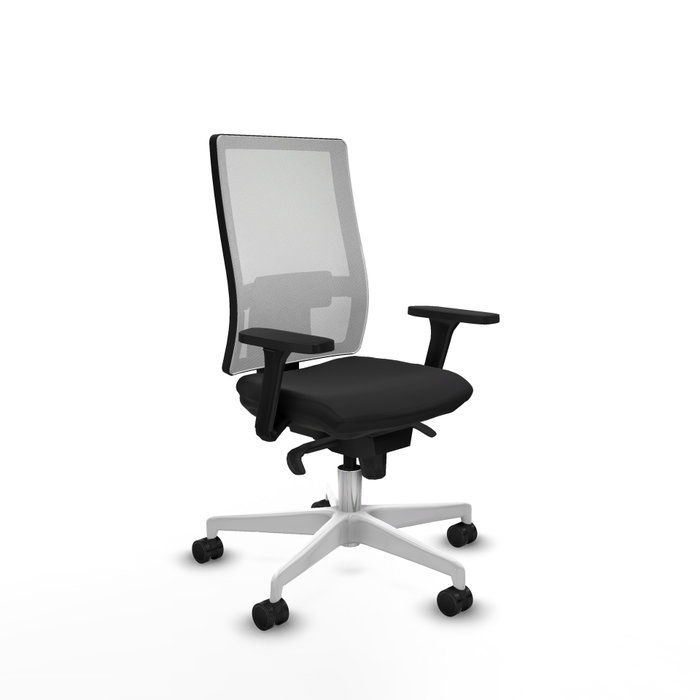 PIQUERAS Y CRESPO Silla de oficina Horna con mecanismo Sincro, Negro/Blanco PIQUERAS Y CRESPO Silla de oficina Horna con mecanismo Sincro, Negro/Blanco