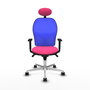 PIQUERAS Y CRESPO Silla de oficina Jorquera Rosa y Azul