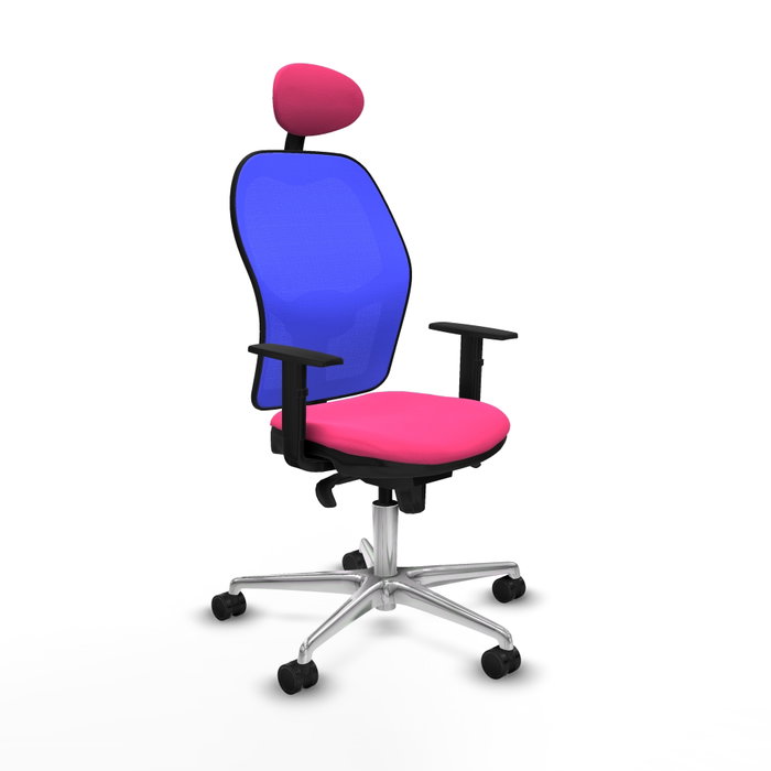 PIQUERAS Y CRESPO Silla de oficina Jorquera Rosa y Azul PIQUERAS Y CRESPO Silla de oficina Jorquera Rosa y Azul