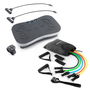 Pack Set de Bandas de Resistencia con Accesorios y Guía de Ejercicios y Plataforma Vibratoria de Entrenamiento con Accesorios y