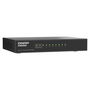 Qnap QSW-1108-8T-R2 Switch de red no gestionado, 8 puertos 2.5GbE RJ45 (10/100/1000/2500 Mbps), Plug and Play, diseño silencioso sin ventilador