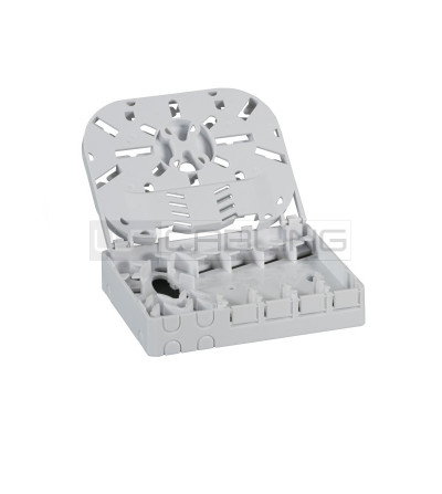 WP European Cabling Solution Caja Terminal Fibra Óptica WPC-FCB-I0104 para Interiores, con Capacidad para 4 Adaptadores LC o SC, para Instalación FTTH