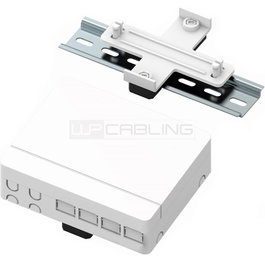 WP European Cabling Solution Caja Terminal Fibra Óptica WPC-FCB-I0104 para Interiores, con Capacidad para 4 Adaptadores LC o SC, para Instalación FTTH