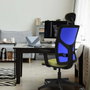 PIQUERAS Y CRESPO Silla de oficina Motilla con mecanismo Sincro, Naranja oscuro y Gris