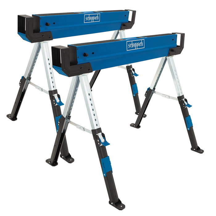 Scheppach Juego de 2 caballetes MWB600 820 mm