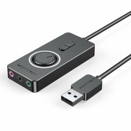Vention CDRBB Tarjeta de Sonido USB con 3 Jacks de 3,5 mm Hembra